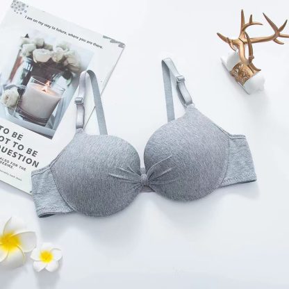 New Bow Girl's Underwear Comfortable Breathable Cotton Bra - Image 6