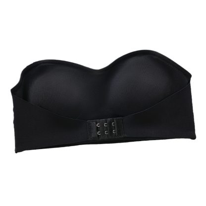 Sexy Thin Cup Push Up Seamless Front Buckle Chest Wrap Strapless Bra - Image 5