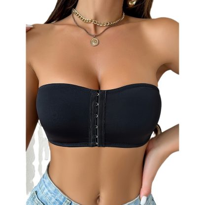 Front Buckle Tube Top Strapless Seamless Underwear - Image 6