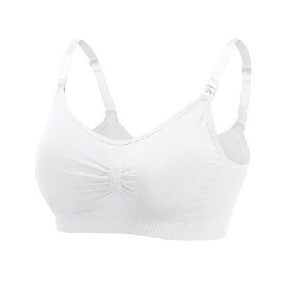 3pcs No Steel Ring Front Buckle Seamless Large Size Breastfeeding Bra Breastfeeding Adjustment Gather Postpartum Breastfeeding Bra Underwear - Image 3