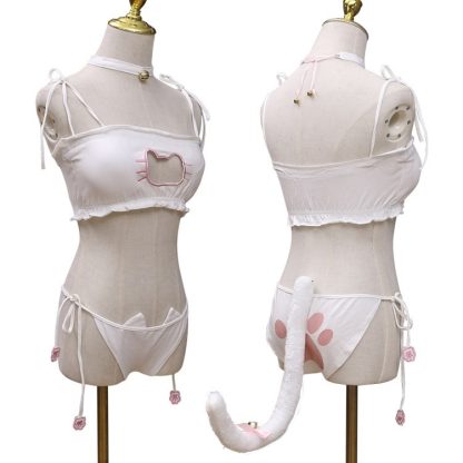 Embroidered Bra Cat Cos Underwear Suit - Image 7