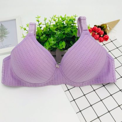 Bamboo Charcoal Cup Cotton Bra 3 Breasted Without Steel Ring - Image 9
