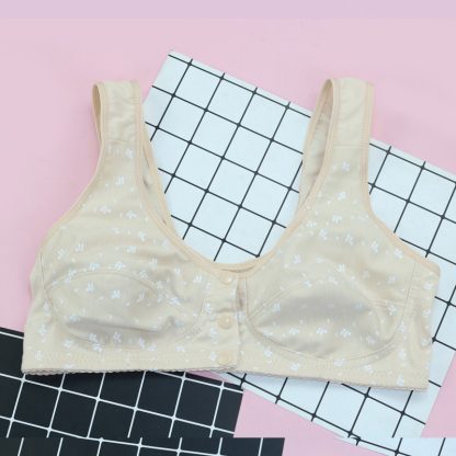 Women's Soft Cotton Printed Front Button Bra - Image 5