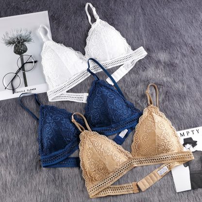 Women's Lace Chest Wrap Beauty Back And Push Up Comfortable Bra - Image 2
