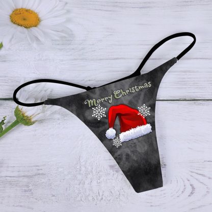 Christmas Print Sexy Ladies Panties - Image 4
