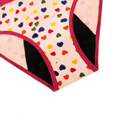 Girls Multicolor Fashion Print Leakproof Panties - Image 3