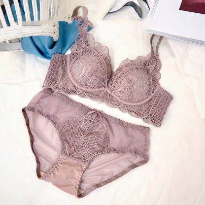 Women's Small Chest Thickening Bra Without Steel Ring Adjustable Type 3 4 Wen Bra - Image 4