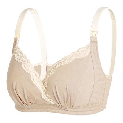 Adjustment Push Up Cotton Pregnant Women Front Buckle Large Size Nursing Bra - Image 7