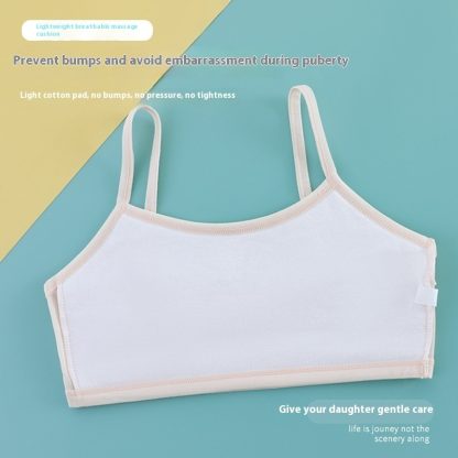 Developmental Girl Bra Adolescent Quilted Cotton Underwear - Image 2