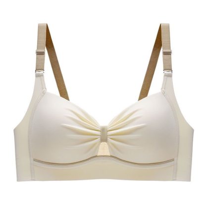 Summer Thin Small Breast Push Up Push Up Anti-sagging Comfortable Wireless Bra - Image 3