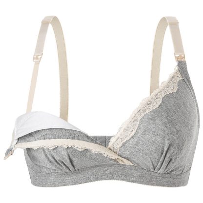 Adjustment Push Up Cotton Pregnant Women Front Buckle Large Size Nursing Bra - Image 4