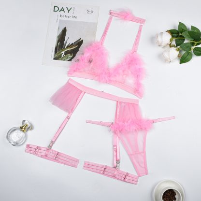 Lace Bra Underwear Five-piece Set - Image 5
